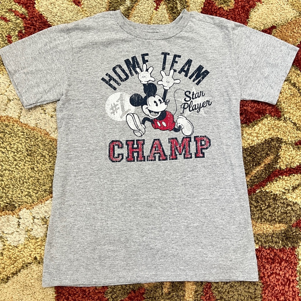 Disney Store Boy’s Large Gray Mickey Mouse Shirt